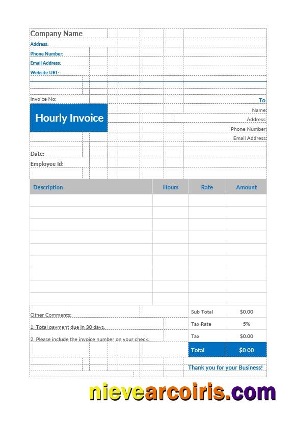 Hourly Invoice